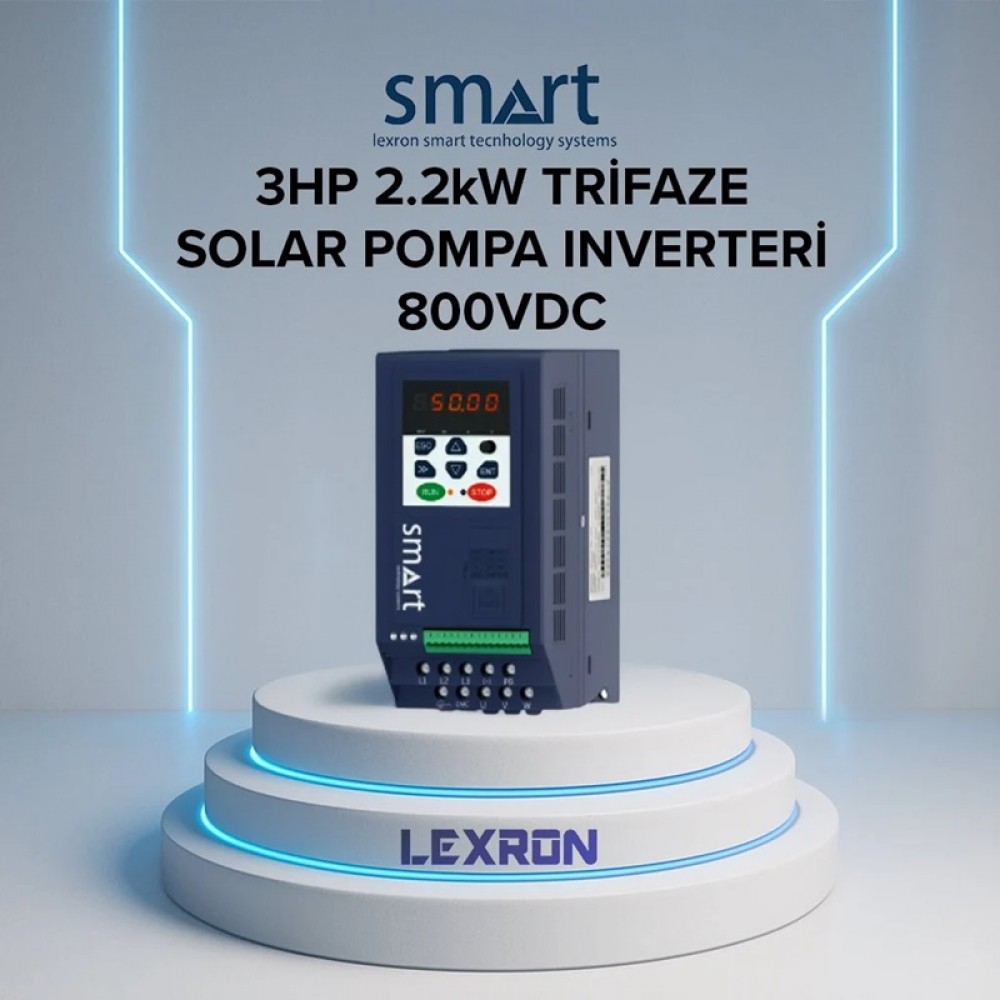 3HP 2.2 Kw Solar Pompa İnverteri (Yeni Nesil) Smart